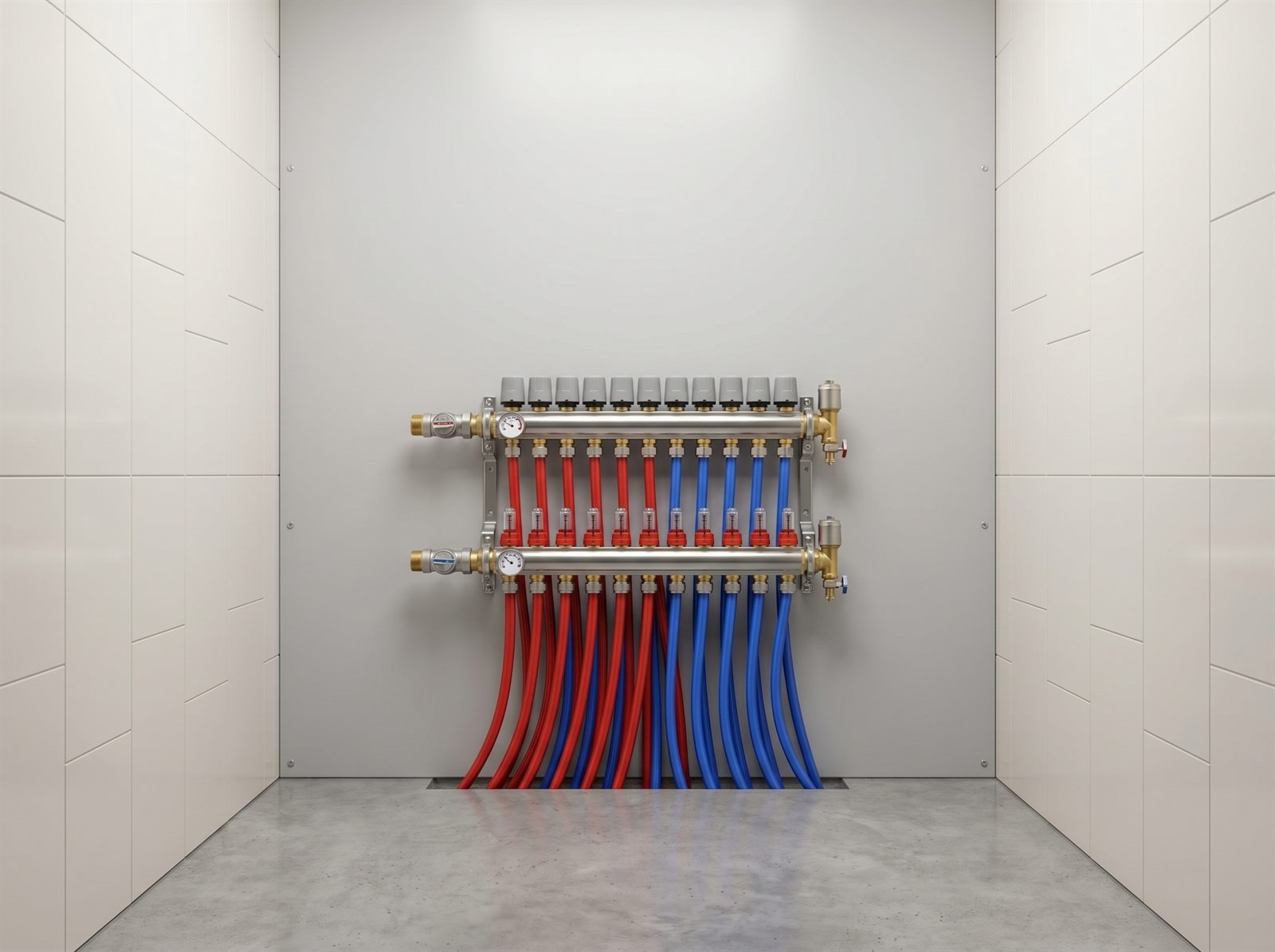 Underfloor heating manifold